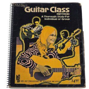 Mel Bay Guitar Class Method Book Thorough Study For individual or group 1976